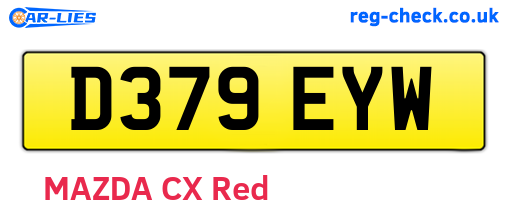 D379EYW are the vehicle registration plates.