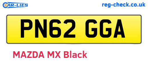 PN62GGA are the vehicle registration plates.
