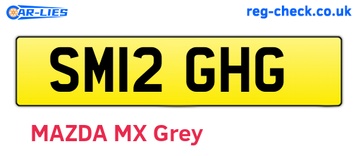 SM12GHG are the vehicle registration plates.