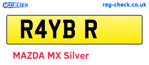 R4YBR are the vehicle registration plates.