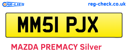MM51PJX are the vehicle registration plates.