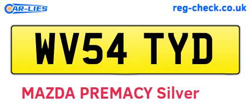 WV54TYD are the vehicle registration plates.