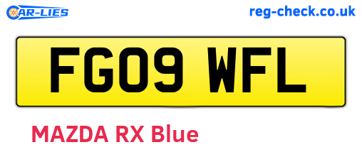 FG09WFL are the vehicle registration plates.