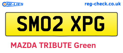 SM02XPG are the vehicle registration plates.