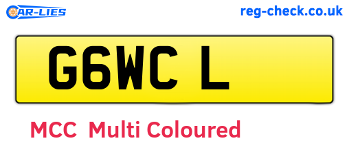 G6WCL are the vehicle registration plates.