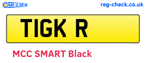 T1GKR are the vehicle registration plates.