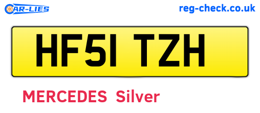 HF51TZH are the vehicle registration plates.