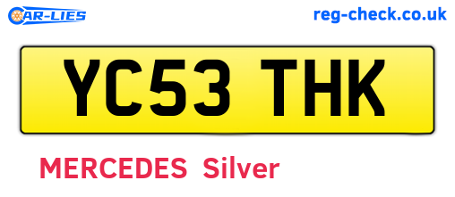YC53THK are the vehicle registration plates.