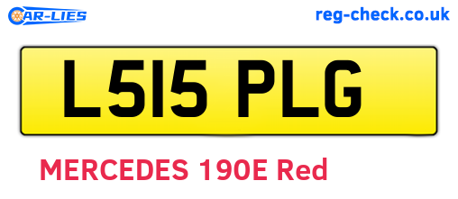 L515PLG are the vehicle registration plates.