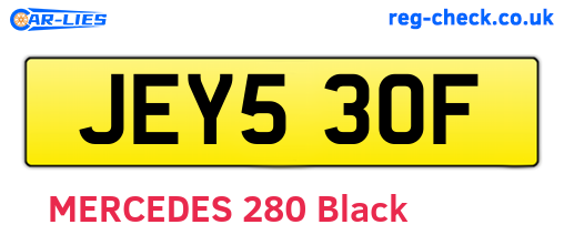 JEY530F are the vehicle registration plates.