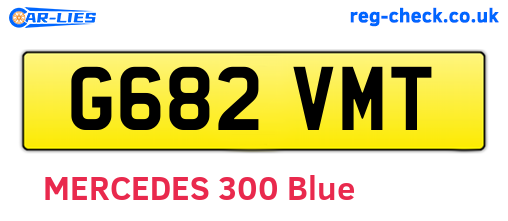 G682VMT are the vehicle registration plates.