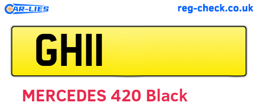 GH11 are the vehicle registration plates.