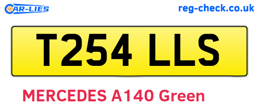 T254LLS are the vehicle registration plates.