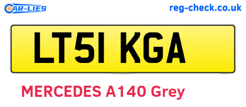 LT51KGA are the vehicle registration plates.