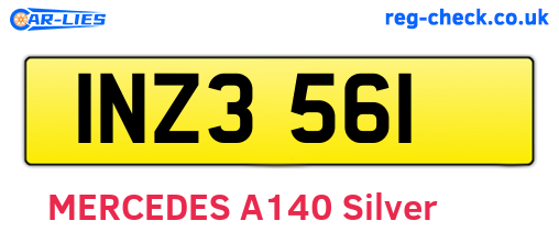 INZ3561 are the vehicle registration plates.