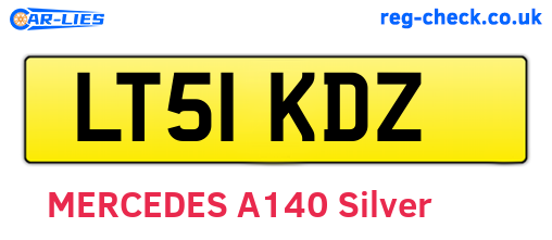 LT51KDZ are the vehicle registration plates.