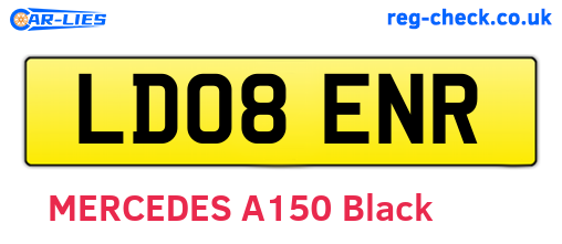 LD08ENR are the vehicle registration plates.
