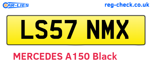LS57NMX are the vehicle registration plates.
