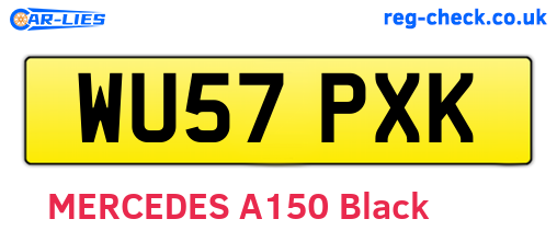 WU57PXK are the vehicle registration plates.