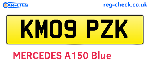 KM09PZK are the vehicle registration plates.