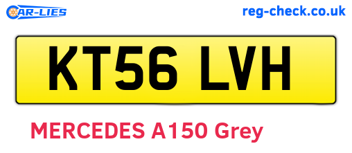 KT56LVH are the vehicle registration plates.