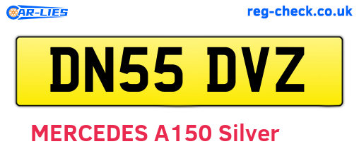 DN55DVZ are the vehicle registration plates.