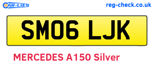SM06LJK are the vehicle registration plates.