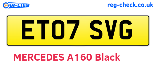 ET07SVG are the vehicle registration plates.