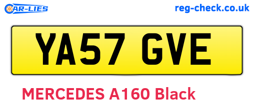 YA57GVE are the vehicle registration plates.