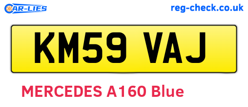 KM59VAJ are the vehicle registration plates.