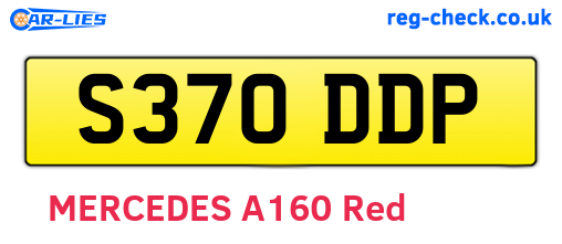 S370DDP are the vehicle registration plates.
