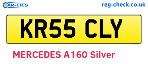 KR55CLY are the vehicle registration plates.