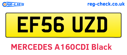 EF56UZD are the vehicle registration plates.