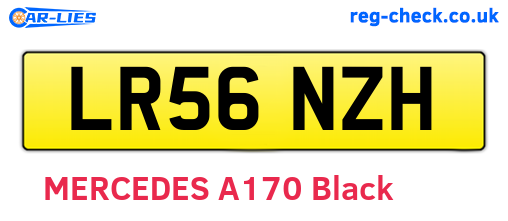 LR56NZH are the vehicle registration plates.