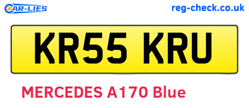 KR55KRU are the vehicle registration plates.