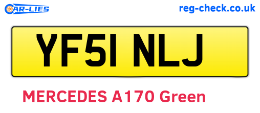 YF51NLJ are the vehicle registration plates.