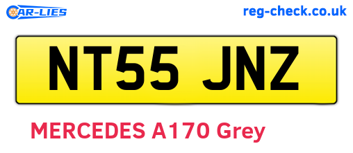 NT55JNZ are the vehicle registration plates.