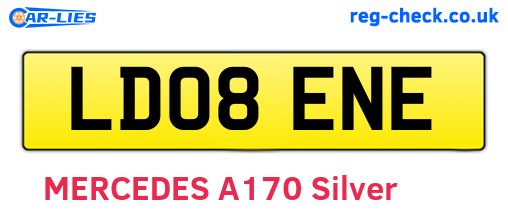 LD08ENE are the vehicle registration plates.