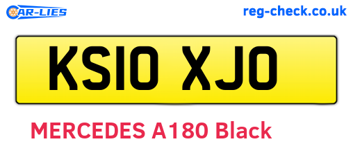 KS10XJO are the vehicle registration plates.