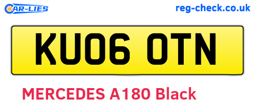 KU06OTN are the vehicle registration plates.