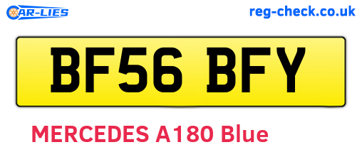 BF56BFY are the vehicle registration plates.