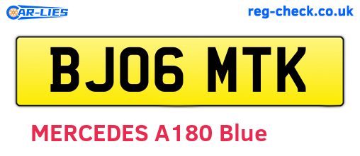 BJ06MTK are the vehicle registration plates.