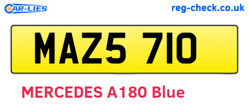 MAZ5710 are the vehicle registration plates.