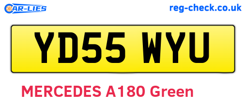 YD55WYU are the vehicle registration plates.