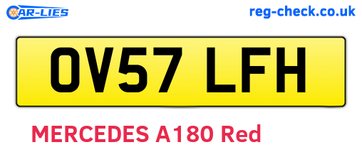 OV57LFH are the vehicle registration plates.