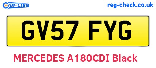 GV57FYG are the vehicle registration plates.
