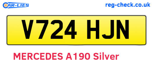 V724HJN are the vehicle registration plates.
