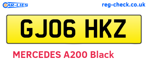 GJ06HKZ are the vehicle registration plates.