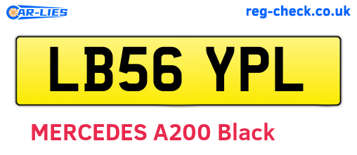 LB56YPL are the vehicle registration plates.