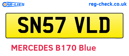 SN57VLD are the vehicle registration plates.